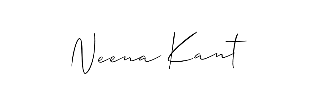 How to make Neena Kant signature? Allison_Script is a professional autograph style. Create handwritten signature for Neena Kant name. Neena Kant signature style 2 images and pictures png