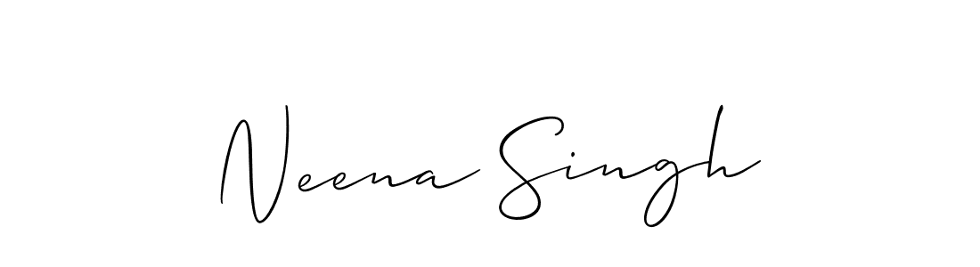 Also You can easily find your signature by using the search form. We will create Neena Singh name handwritten signature images for you free of cost using Allison_Script sign style. Neena Singh signature style 2 images and pictures png