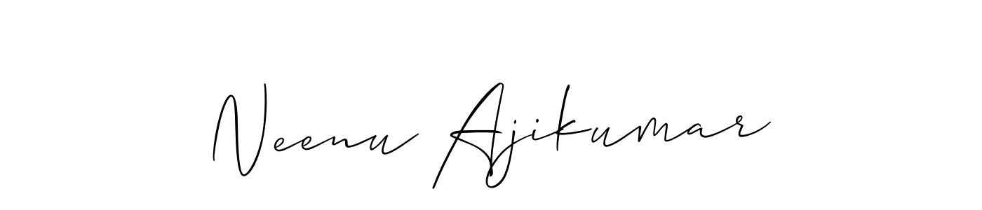 Best and Professional Signature Style for Neenu Ajikumar. Allison_Script Best Signature Style Collection. Neenu Ajikumar signature style 2 images and pictures png