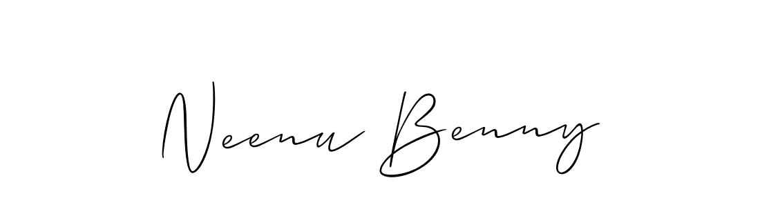 Once you've used our free online signature maker to create your best signature Allison_Script style, it's time to enjoy all of the benefits that Neenu Benny name signing documents. Neenu Benny signature style 2 images and pictures png