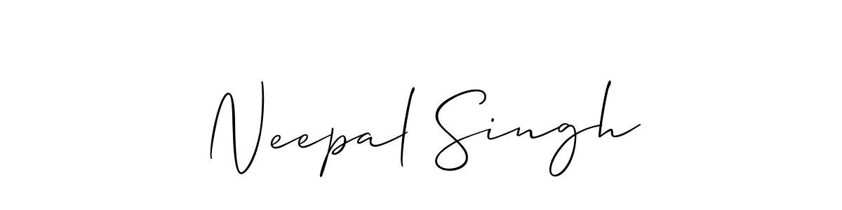 Also You can easily find your signature by using the search form. We will create Neepal Singh name handwritten signature images for you free of cost using Allison_Script sign style. Neepal Singh signature style 2 images and pictures png