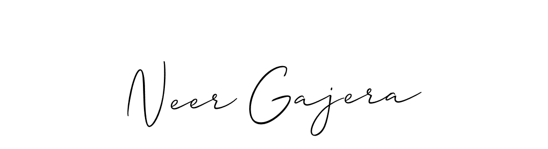 Best and Professional Signature Style for Neer Gajera. Allison_Script Best Signature Style Collection. Neer Gajera signature style 2 images and pictures png