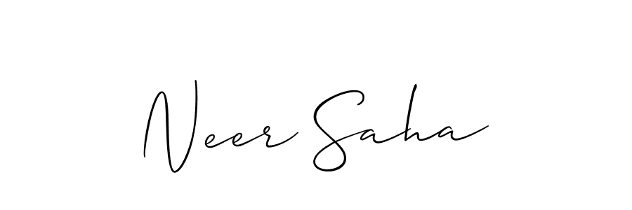 You can use this online signature creator to create a handwritten signature for the name Neer Saha. This is the best online autograph maker. Neer Saha signature style 2 images and pictures png