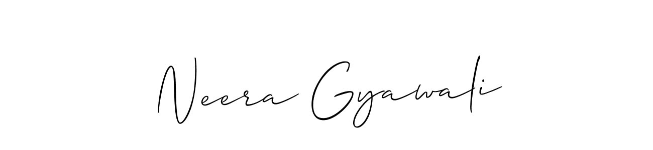 Also You can easily find your signature by using the search form. We will create Neera Gyawali name handwritten signature images for you free of cost using Allison_Script sign style. Neera Gyawali signature style 2 images and pictures png