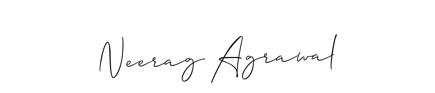 Similarly Allison_Script is the best handwritten signature design. Signature creator online .You can use it as an online autograph creator for name Neerag Agrawal. Neerag Agrawal signature style 2 images and pictures png