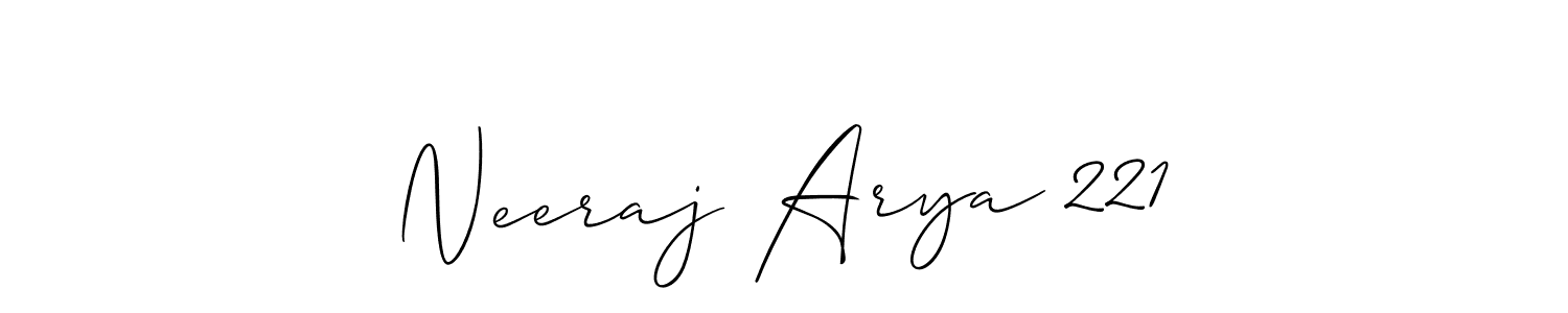 This is the best signature style for the Neeraj Arya 221 name. Also you like these signature font (Allison_Script). Mix name signature. Neeraj Arya 221 signature style 2 images and pictures png