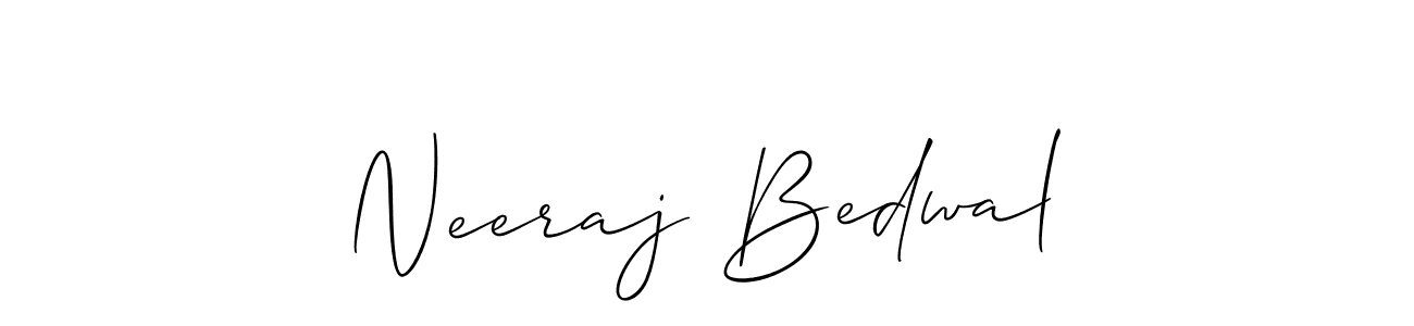 Also You can easily find your signature by using the search form. We will create Neeraj Bedwal name handwritten signature images for you free of cost using Allison_Script sign style. Neeraj Bedwal signature style 2 images and pictures png