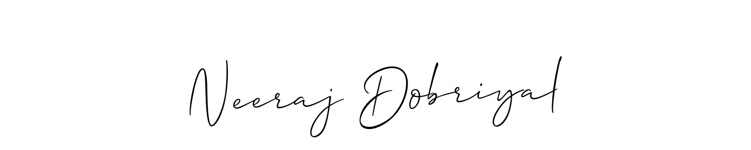 You can use this online signature creator to create a handwritten signature for the name Neeraj Dobriyal. This is the best online autograph maker. Neeraj Dobriyal signature style 2 images and pictures png