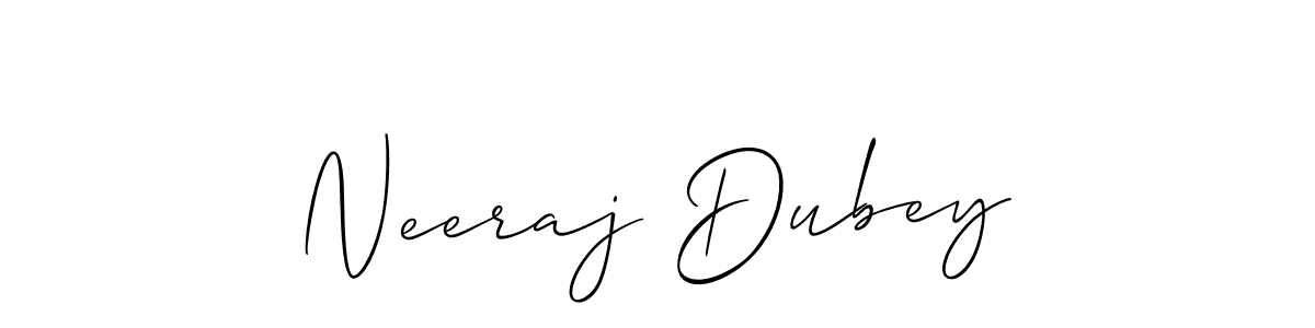 Also we have Neeraj Dubey name is the best signature style. Create professional handwritten signature collection using Allison_Script autograph style. Neeraj Dubey signature style 2 images and pictures png