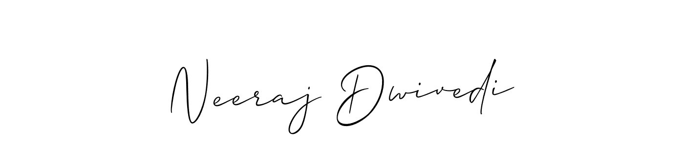Create a beautiful signature design for name Neeraj Dwivedi. With this signature (Allison_Script) fonts, you can make a handwritten signature for free. Neeraj Dwivedi signature style 2 images and pictures png