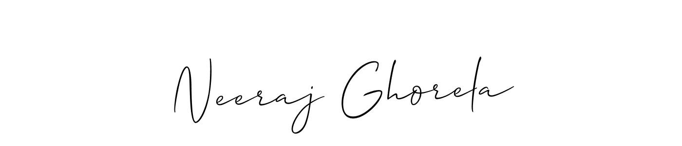 Best and Professional Signature Style for Neeraj Ghorela. Allison_Script Best Signature Style Collection. Neeraj Ghorela signature style 2 images and pictures png