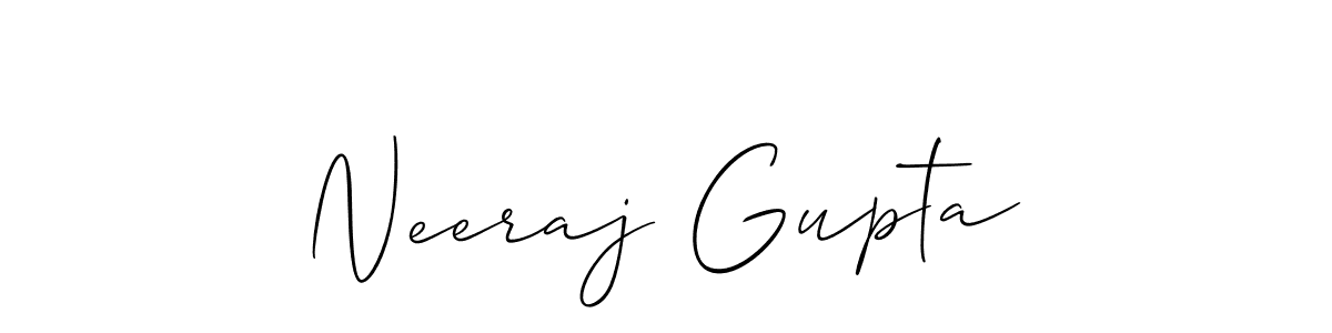 Also we have Neeraj Gupta name is the best signature style. Create professional handwritten signature collection using Allison_Script autograph style. Neeraj Gupta signature style 2 images and pictures png