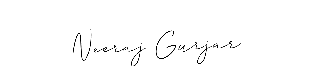 How to Draw Neeraj Gurjar signature style? Allison_Script is a latest design signature styles for name Neeraj Gurjar. Neeraj Gurjar signature style 2 images and pictures png