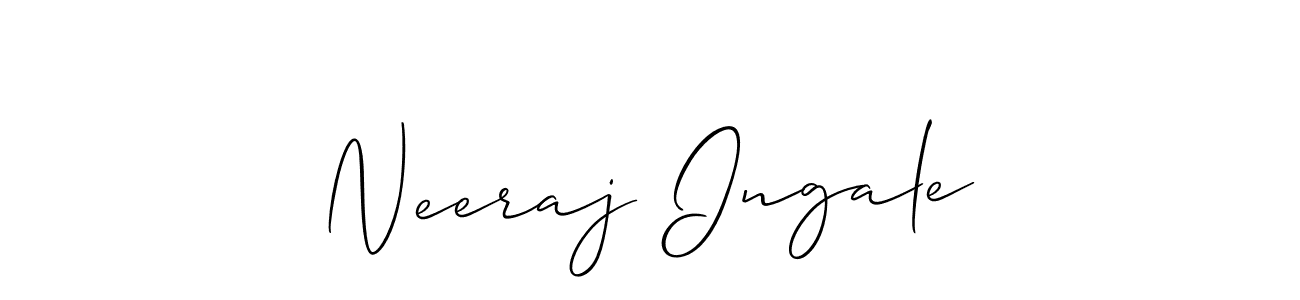 It looks lik you need a new signature style for name Neeraj Ingale. Design unique handwritten (Allison_Script) signature with our free signature maker in just a few clicks. Neeraj Ingale signature style 2 images and pictures png