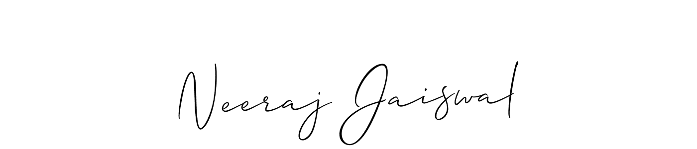 This is the best signature style for the Neeraj Jaiswal name. Also you like these signature font (Allison_Script). Mix name signature. Neeraj Jaiswal signature style 2 images and pictures png