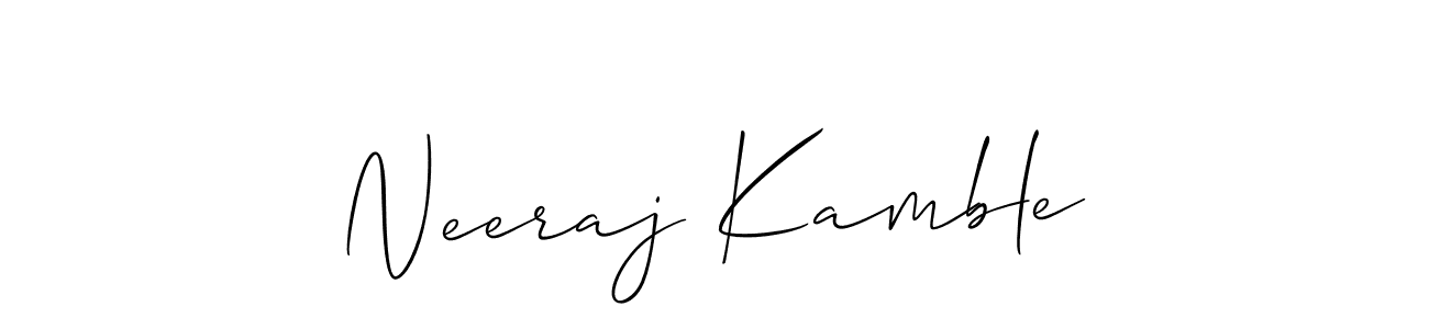 if you are searching for the best signature style for your name Neeraj Kamble. so please give up your signature search. here we have designed multiple signature styles  using Allison_Script. Neeraj Kamble signature style 2 images and pictures png