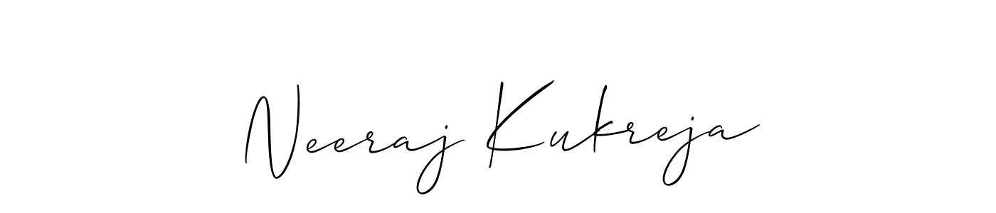 Best and Professional Signature Style for Neeraj Kukreja. Allison_Script Best Signature Style Collection. Neeraj Kukreja signature style 2 images and pictures png