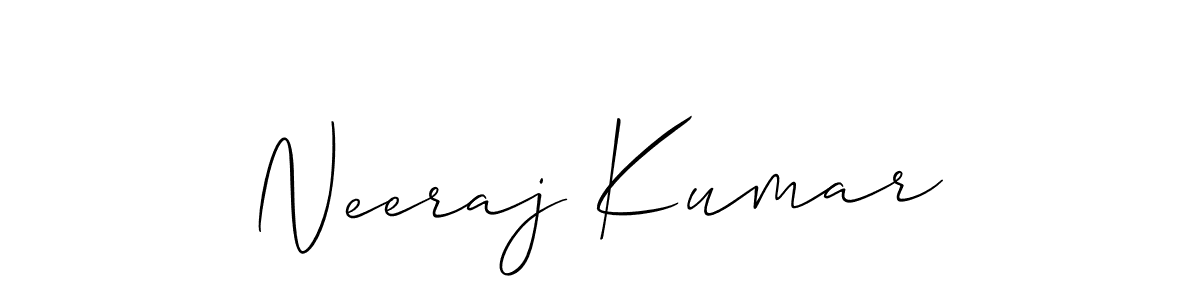 How to make Neeraj Kumar signature? Allison_Script is a professional autograph style. Create handwritten signature for Neeraj Kumar name. Neeraj Kumar signature style 2 images and pictures png