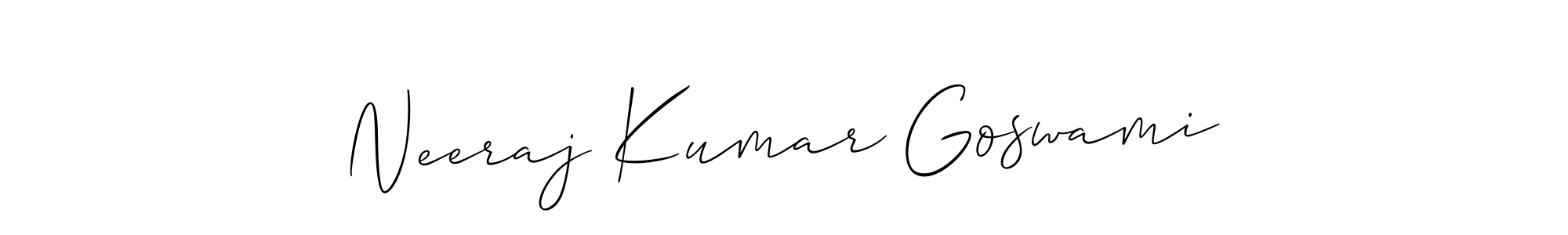 Once you've used our free online signature maker to create your best signature Allison_Script style, it's time to enjoy all of the benefits that Neeraj Kumar Goswami name signing documents. Neeraj Kumar Goswami signature style 2 images and pictures png