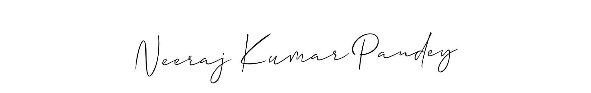 How to Draw Neeraj Kumar Pandey signature style? Allison_Script is a latest design signature styles for name Neeraj Kumar Pandey. Neeraj Kumar Pandey signature style 2 images and pictures png