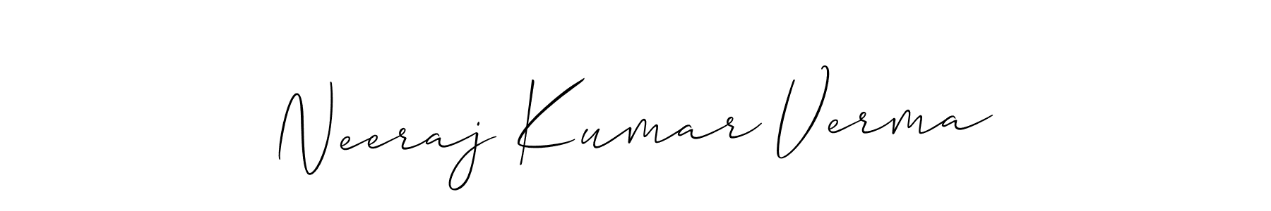 How to Draw Neeraj Kumar Verma signature style? Allison_Script is a latest design signature styles for name Neeraj Kumar Verma. Neeraj Kumar Verma signature style 2 images and pictures png