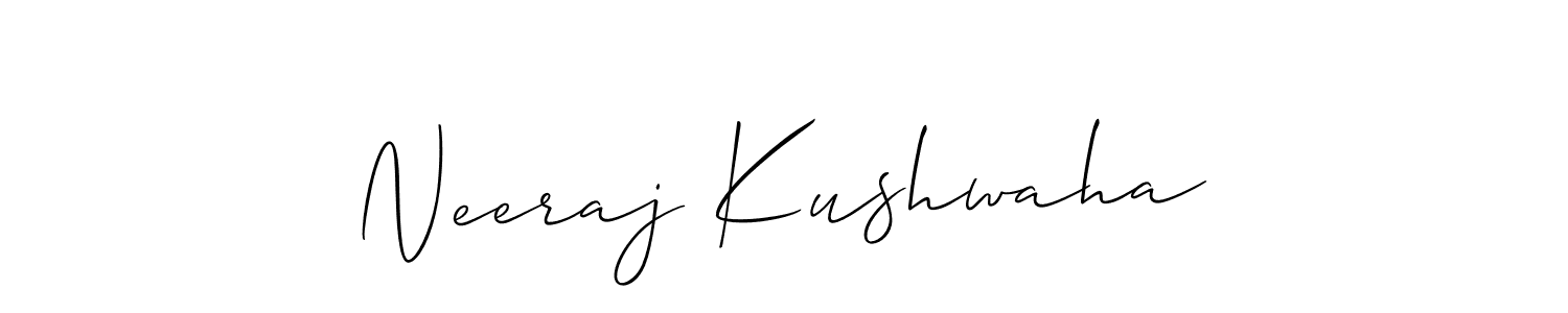 Make a short Neeraj Kushwaha signature style. Manage your documents anywhere anytime using Allison_Script. Create and add eSignatures, submit forms, share and send files easily. Neeraj Kushwaha signature style 2 images and pictures png