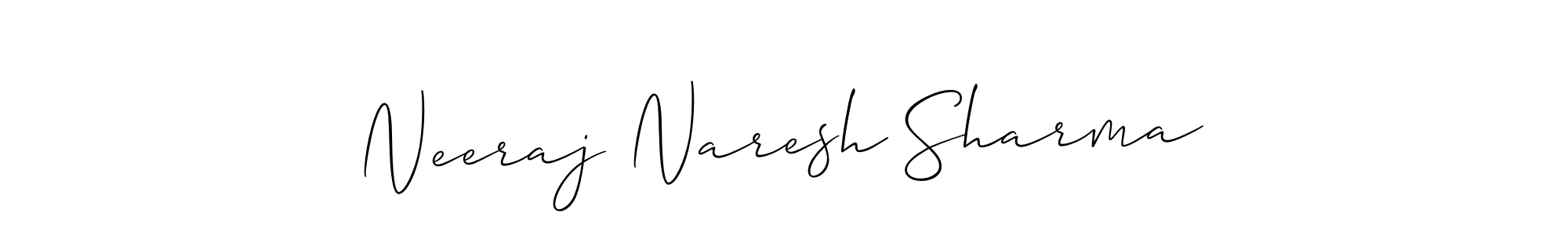 Best and Professional Signature Style for Neeraj Naresh Sharma. Allison_Script Best Signature Style Collection. Neeraj Naresh Sharma signature style 2 images and pictures png