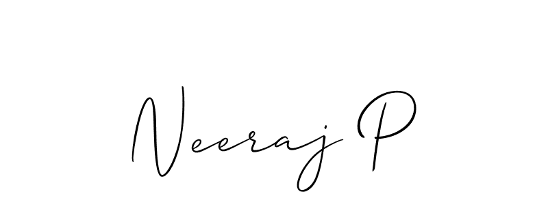 Here are the top 10 professional signature styles for the name Neeraj P. These are the best autograph styles you can use for your name. Neeraj P signature style 2 images and pictures png