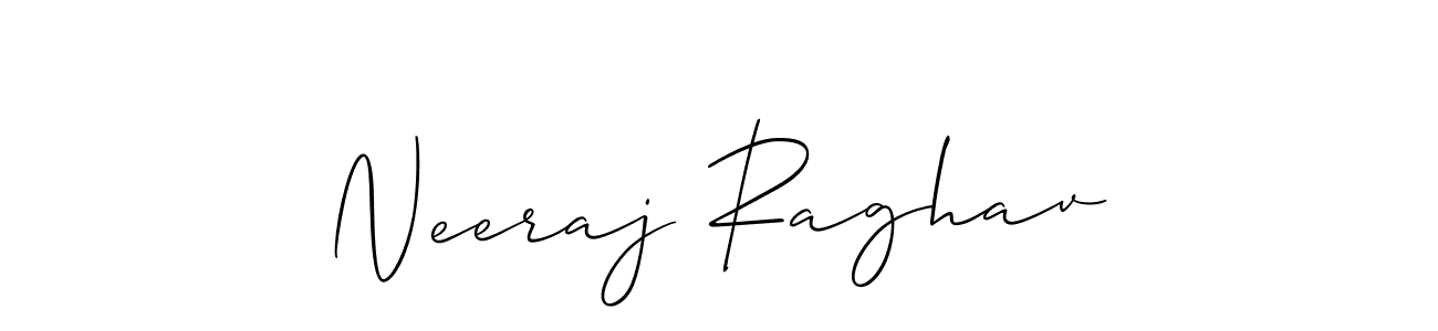 It looks lik you need a new signature style for name Neeraj Raghav. Design unique handwritten (Allison_Script) signature with our free signature maker in just a few clicks. Neeraj Raghav signature style 2 images and pictures png