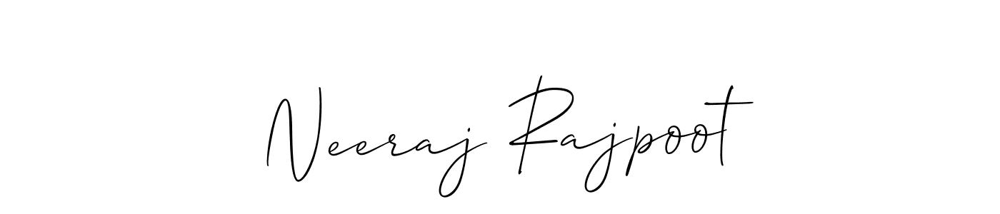 How to Draw Neeraj Rajpoot signature style? Allison_Script is a latest design signature styles for name Neeraj Rajpoot. Neeraj Rajpoot signature style 2 images and pictures png