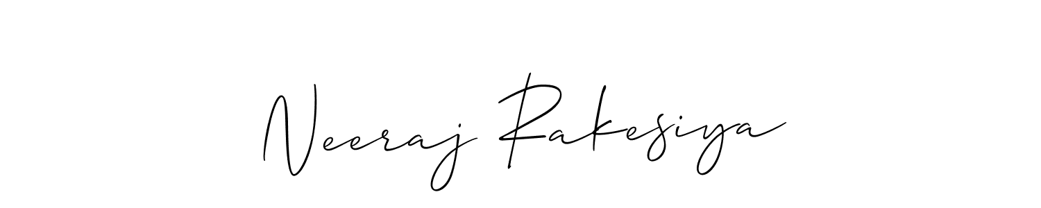 Similarly Allison_Script is the best handwritten signature design. Signature creator online .You can use it as an online autograph creator for name Neeraj Rakesiya. Neeraj Rakesiya signature style 2 images and pictures png