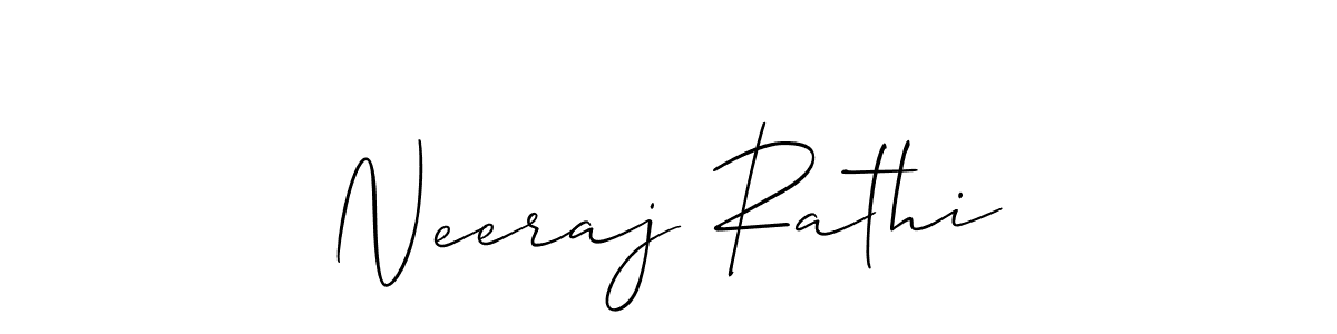 Make a beautiful signature design for name Neeraj Rathi. Use this online signature maker to create a handwritten signature for free. Neeraj Rathi signature style 2 images and pictures png