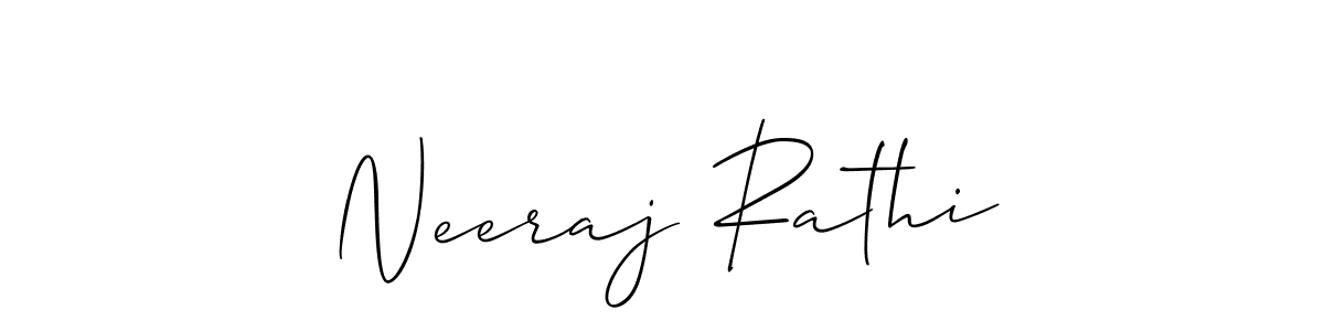 Make a beautiful signature design for name Neeraj Rathi. Use this online signature maker to create a handwritten signature for free. Neeraj Rathi signature style 2 images and pictures png