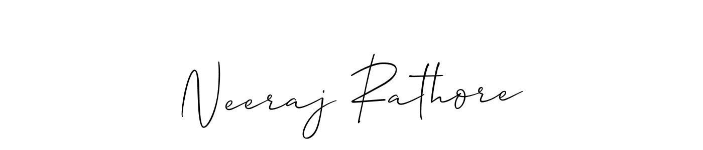 How to make Neeraj Rathore signature? Allison_Script is a professional autograph style. Create handwritten signature for Neeraj Rathore name. Neeraj Rathore signature style 2 images and pictures png