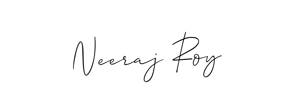 Design your own signature with our free online signature maker. With this signature software, you can create a handwritten (Allison_Script) signature for name Neeraj Roy. Neeraj Roy signature style 2 images and pictures png
