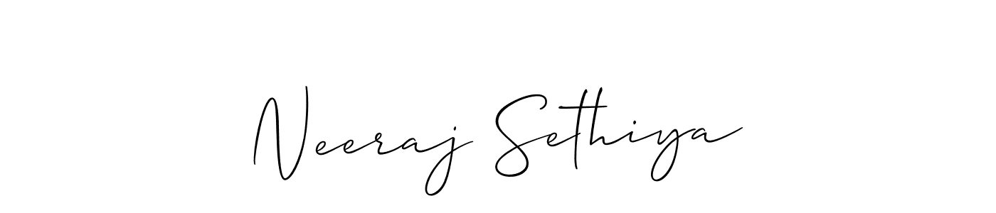 Similarly Allison_Script is the best handwritten signature design. Signature creator online .You can use it as an online autograph creator for name Neeraj Sethiya. Neeraj Sethiya signature style 2 images and pictures png