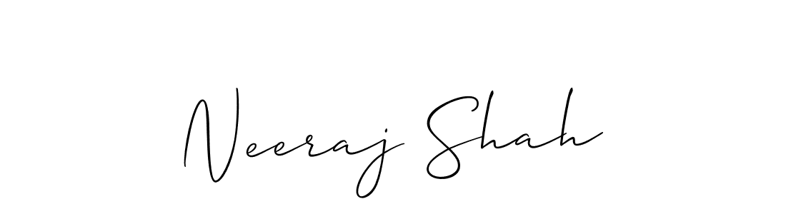 How to make Neeraj Shah name signature. Use Allison_Script style for creating short signs online. This is the latest handwritten sign. Neeraj Shah signature style 2 images and pictures png