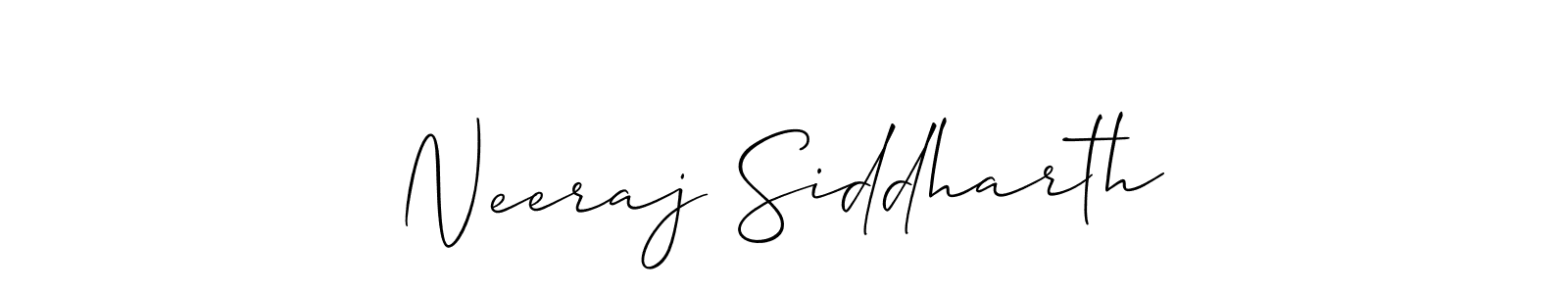Make a short Neeraj Siddharth signature style. Manage your documents anywhere anytime using Allison_Script. Create and add eSignatures, submit forms, share and send files easily. Neeraj Siddharth signature style 2 images and pictures png