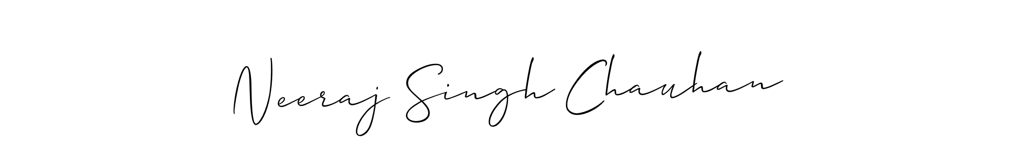 Also we have Neeraj Singh Chauhan name is the best signature style. Create professional handwritten signature collection using Allison_Script autograph style. Neeraj Singh Chauhan signature style 2 images and pictures png