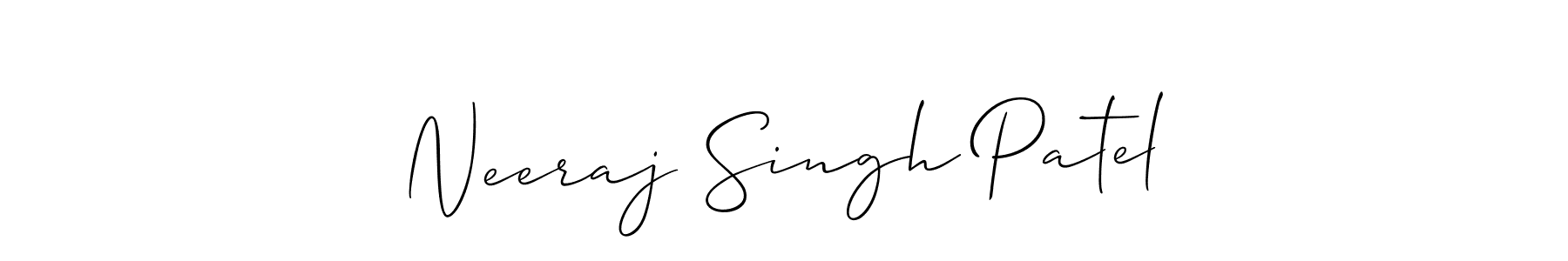 Design your own signature with our free online signature maker. With this signature software, you can create a handwritten (Allison_Script) signature for name Neeraj Singh Patel. Neeraj Singh Patel signature style 2 images and pictures png