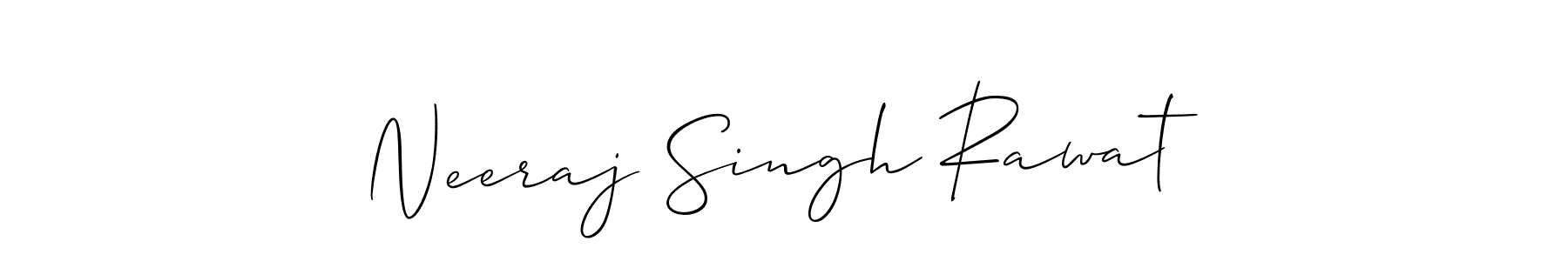 Use a signature maker to create a handwritten signature online. With this signature software, you can design (Allison_Script) your own signature for name Neeraj Singh Rawat. Neeraj Singh Rawat signature style 2 images and pictures png