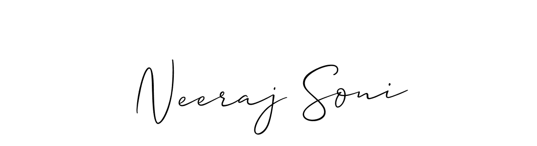 Similarly Allison_Script is the best handwritten signature design. Signature creator online .You can use it as an online autograph creator for name Neeraj Soni. Neeraj Soni signature style 2 images and pictures png