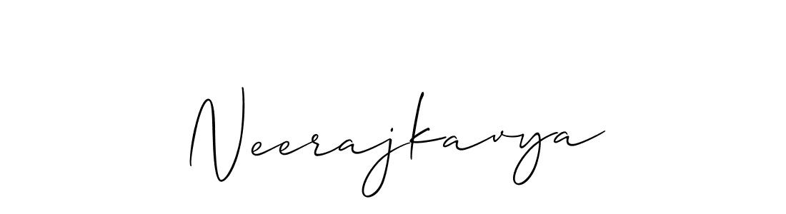 Design your own signature with our free online signature maker. With this signature software, you can create a handwritten (Allison_Script) signature for name Neerajkavya. Neerajkavya signature style 2 images and pictures png
