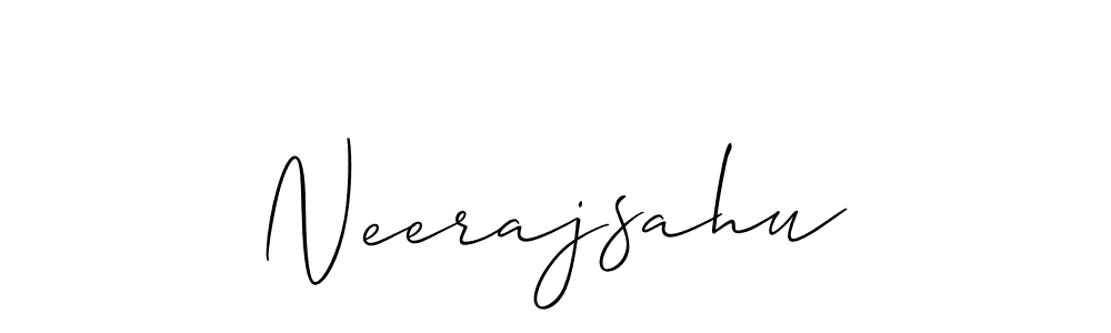 Also we have Neerajsahu name is the best signature style. Create professional handwritten signature collection using Allison_Script autograph style. Neerajsahu signature style 2 images and pictures png