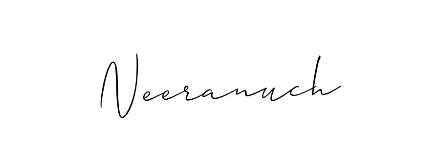 Neeranuch stylish signature style. Best Handwritten Sign (Allison_Script) for my name. Handwritten Signature Collection Ideas for my name Neeranuch. Neeranuch signature style 2 images and pictures png