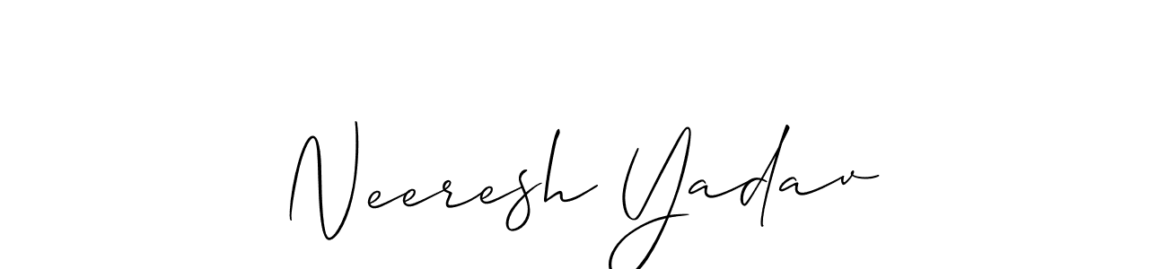 Here are the top 10 professional signature styles for the name Neeresh Yadav. These are the best autograph styles you can use for your name. Neeresh Yadav signature style 2 images and pictures png
