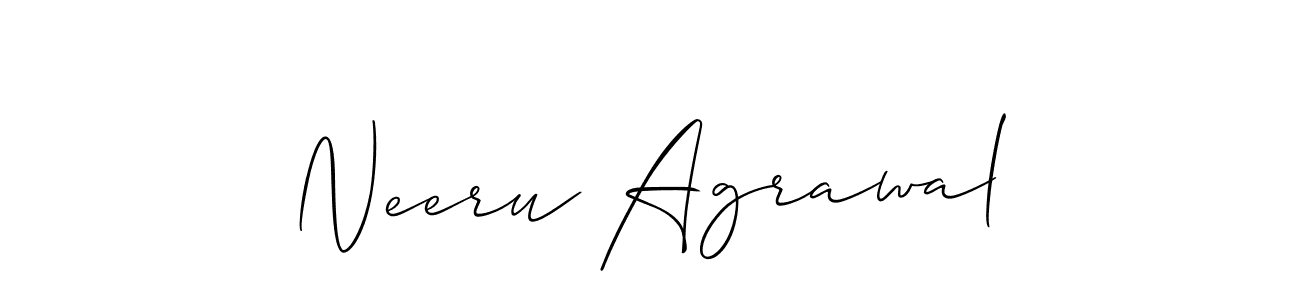 Best and Professional Signature Style for Neeru Agrawal. Allison_Script Best Signature Style Collection. Neeru Agrawal signature style 2 images and pictures png