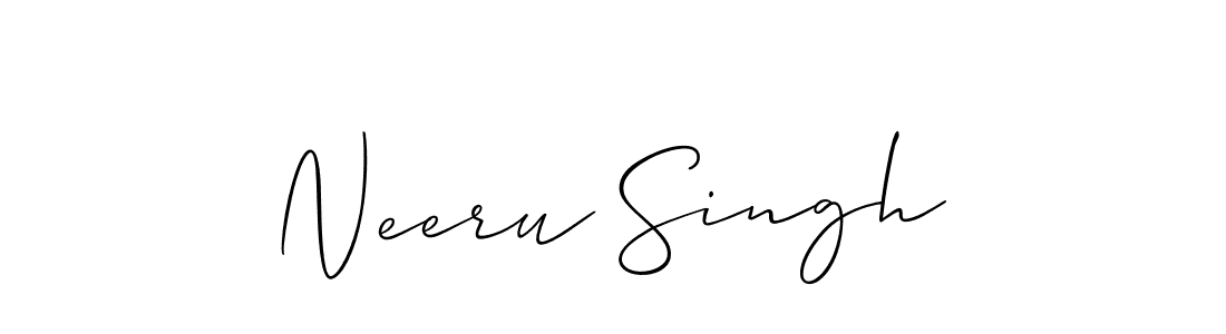 How to Draw Neeru Singh signature style? Allison_Script is a latest design signature styles for name Neeru Singh. Neeru Singh signature style 2 images and pictures png