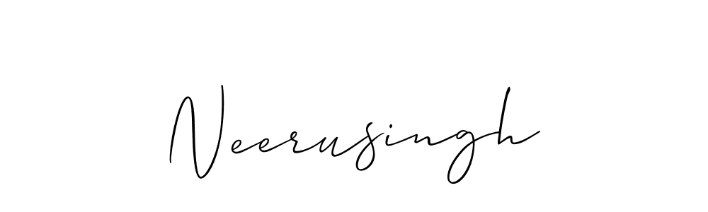 Create a beautiful signature design for name Neerusingh. With this signature (Allison_Script) fonts, you can make a handwritten signature for free. Neerusingh signature style 2 images and pictures png