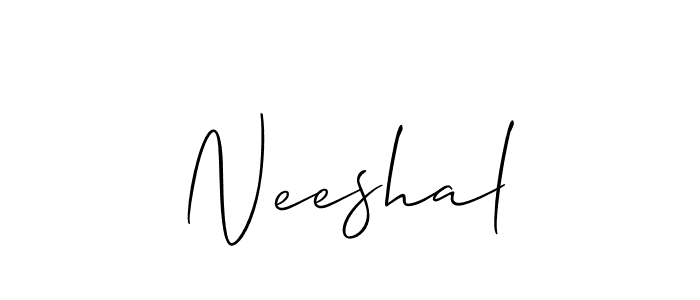 Make a short Neeshal signature style. Manage your documents anywhere anytime using Allison_Script. Create and add eSignatures, submit forms, share and send files easily. Neeshal signature style 2 images and pictures png